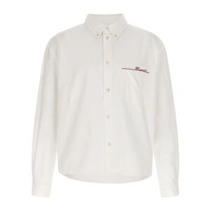 Marni White Cotton Men's Blouse